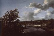 Jacob van Ruisdael Banks of a River oil painting reproduction